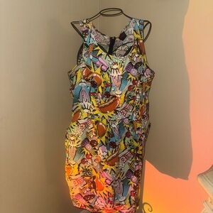 Retro yummy dress 🍕🍔🎂🥤